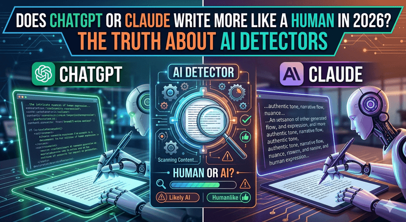 Does ChatGPT or Claude Write More Like a Human in 2026? The Truth About AI Detectors Does ChatGPT or Claude Write More Like a Human in 2026? The Truth About AI Detectors